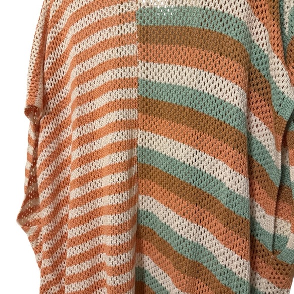 Torrid Duster Vest Sweater – Multi Stripe (Size 5/6) - Picture 2 of 5